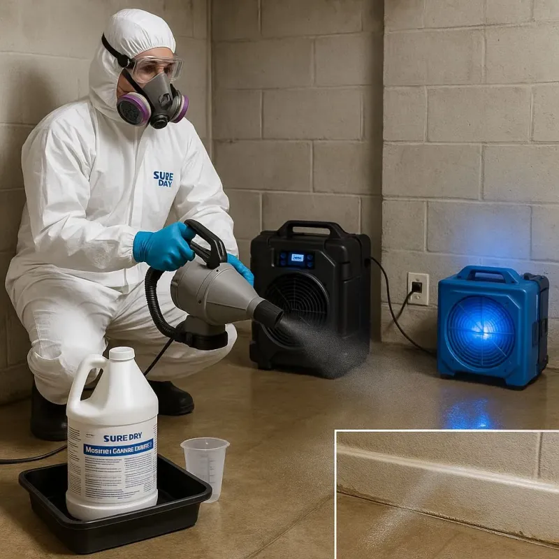 Sanitization and Odor Removal process in Edinburg, IL